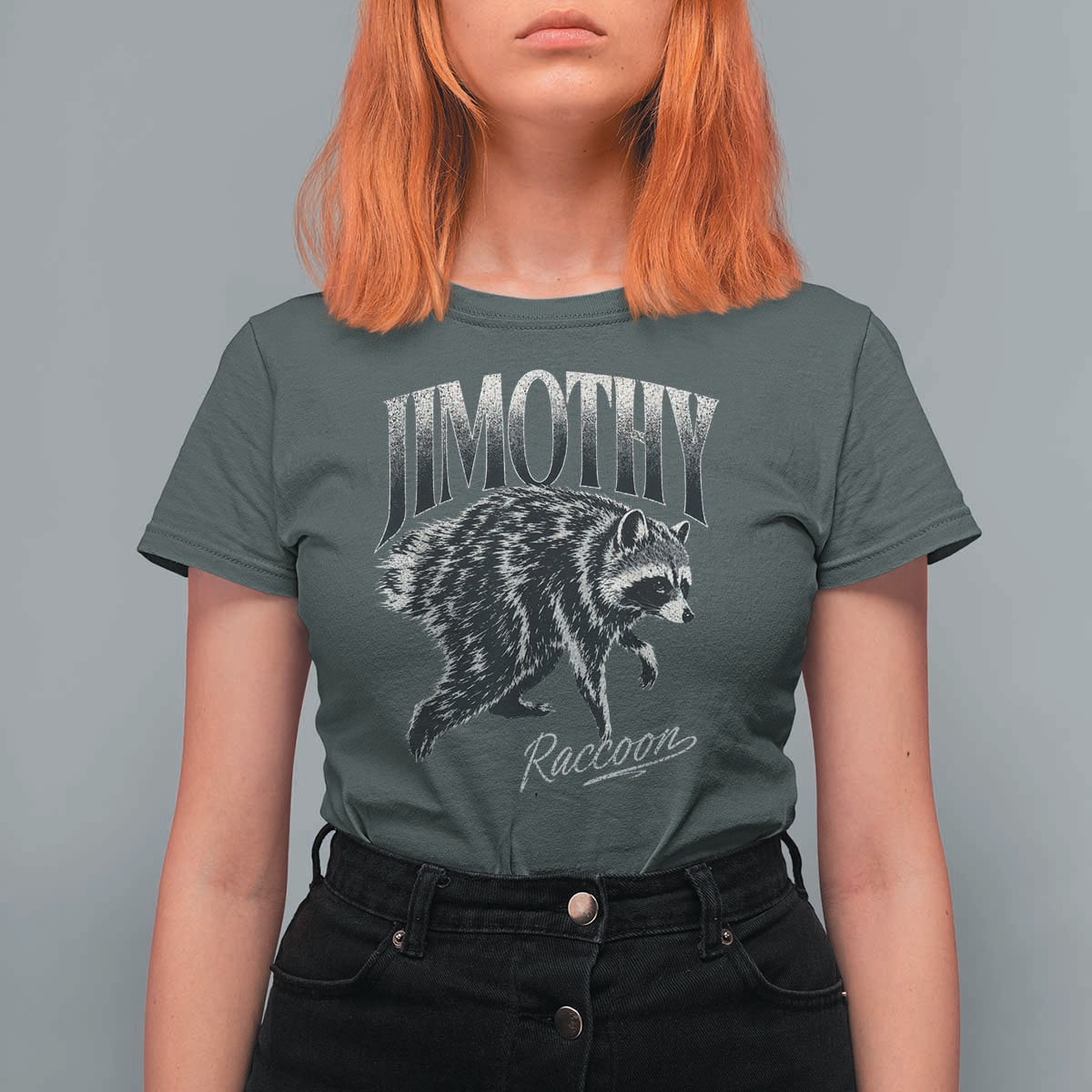 Jimothy Raccoon T Shirt For Women Funny Seattle Trash Panda Wildlife
