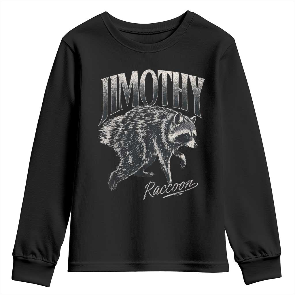 Jimothy Raccoon Youth Sweatshirt Funny Seattle Trash Panda Wildlife
