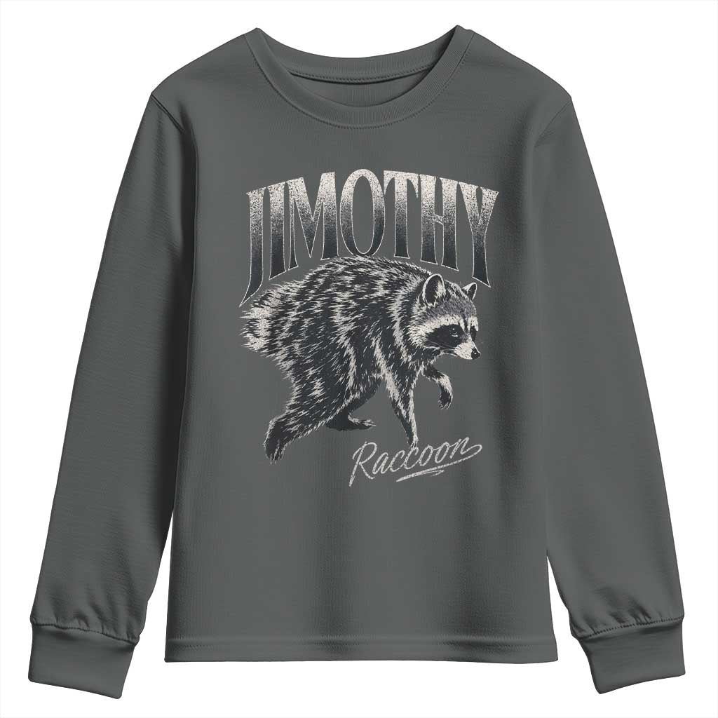 Jimothy Raccoon Youth Sweatshirt Funny Seattle Trash Panda Wildlife