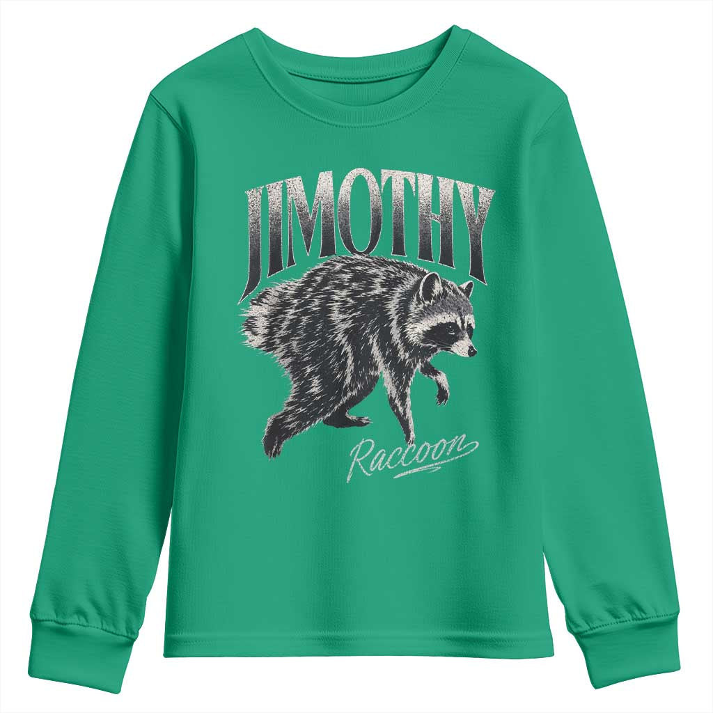 Jimothy Raccoon Youth Sweatshirt Funny Seattle Trash Panda Wildlife