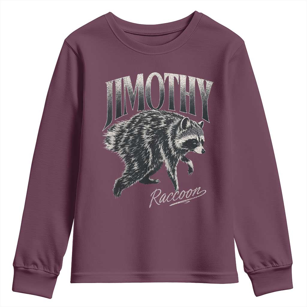 Jimothy Raccoon Youth Sweatshirt Funny Seattle Trash Panda Wildlife
