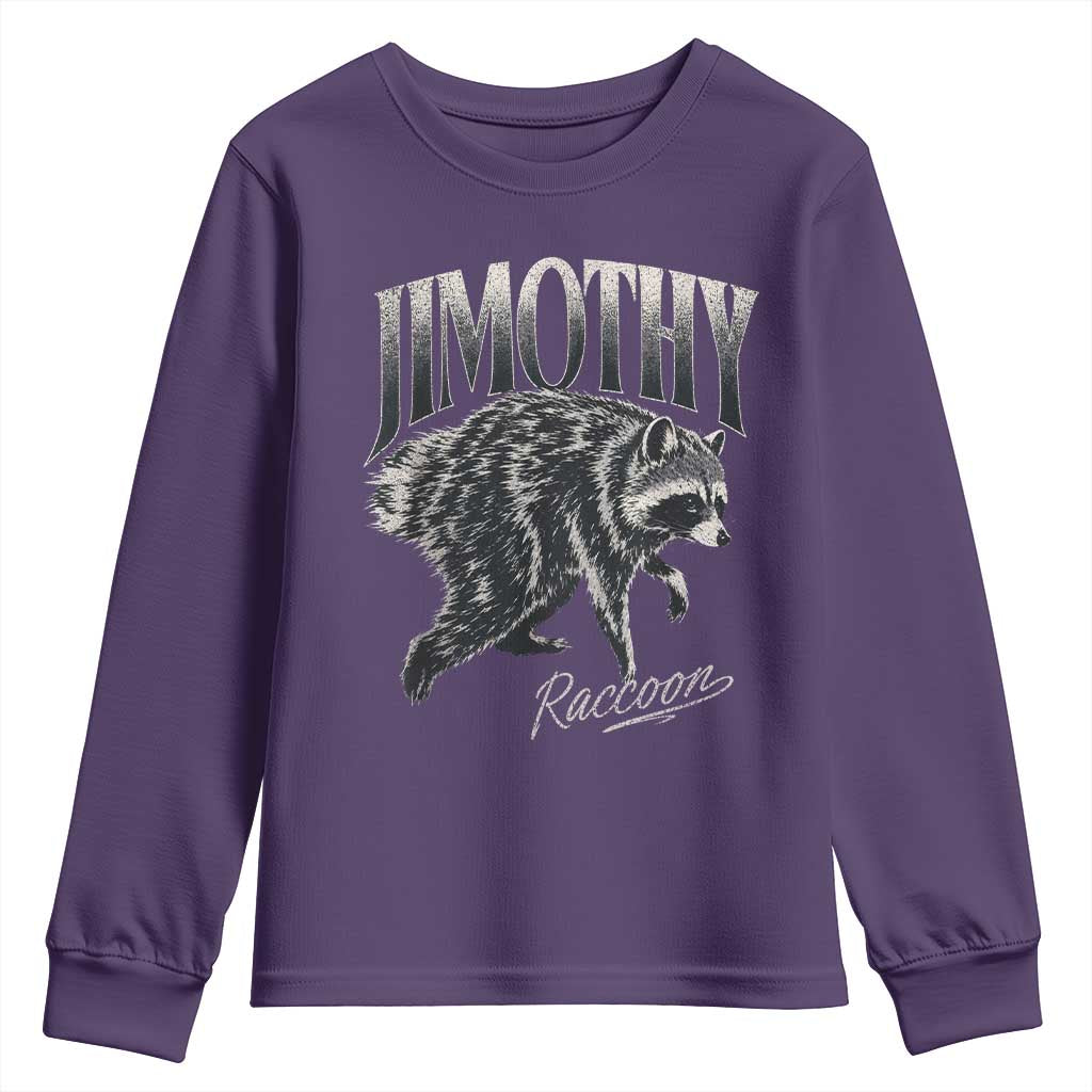 Jimothy Raccoon Youth Sweatshirt Funny Seattle Trash Panda Wildlife