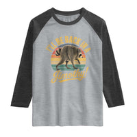 Funny Jimothy the Raccoon Raglan Shirt I'll Be Back In A Jimothy Viral Trash Panda