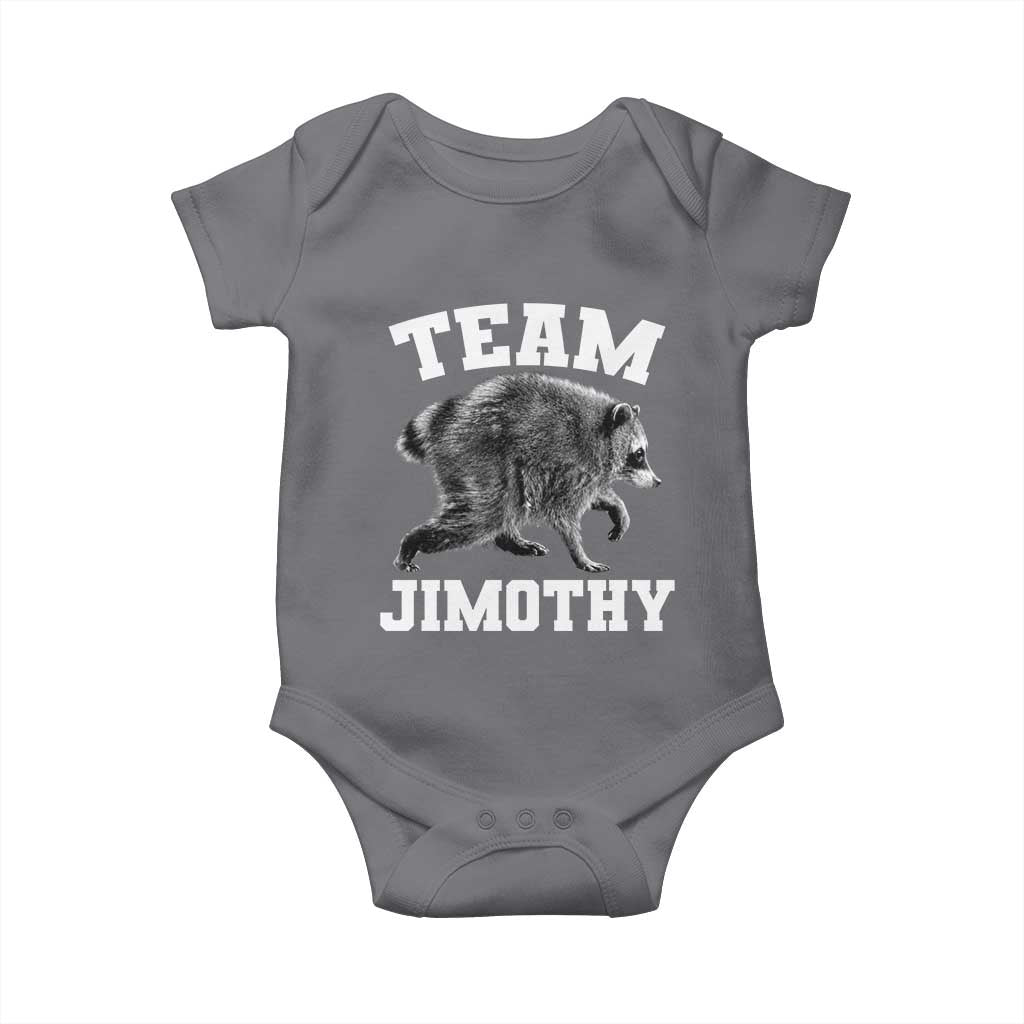 Team Jimothy Raccoon Baby Onesie Funny Seattle Trash Panda Lover