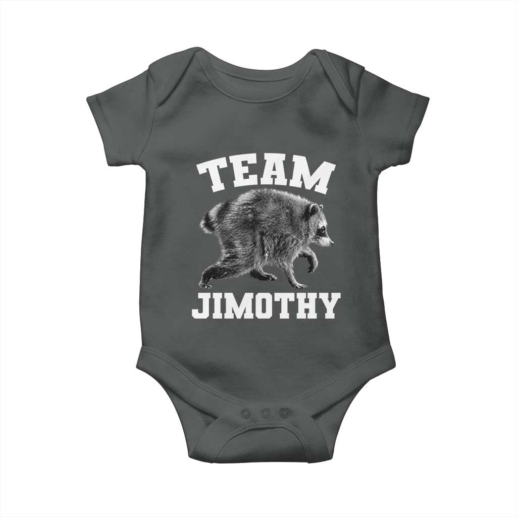 Team Jimothy Raccoon Baby Onesie Funny Seattle Trash Panda Lover