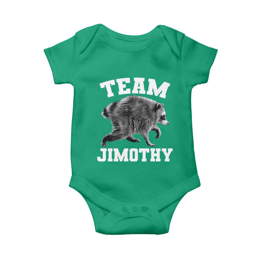 Team Jimothy Raccoon Baby Onesie Funny Seattle Trash Panda Lover