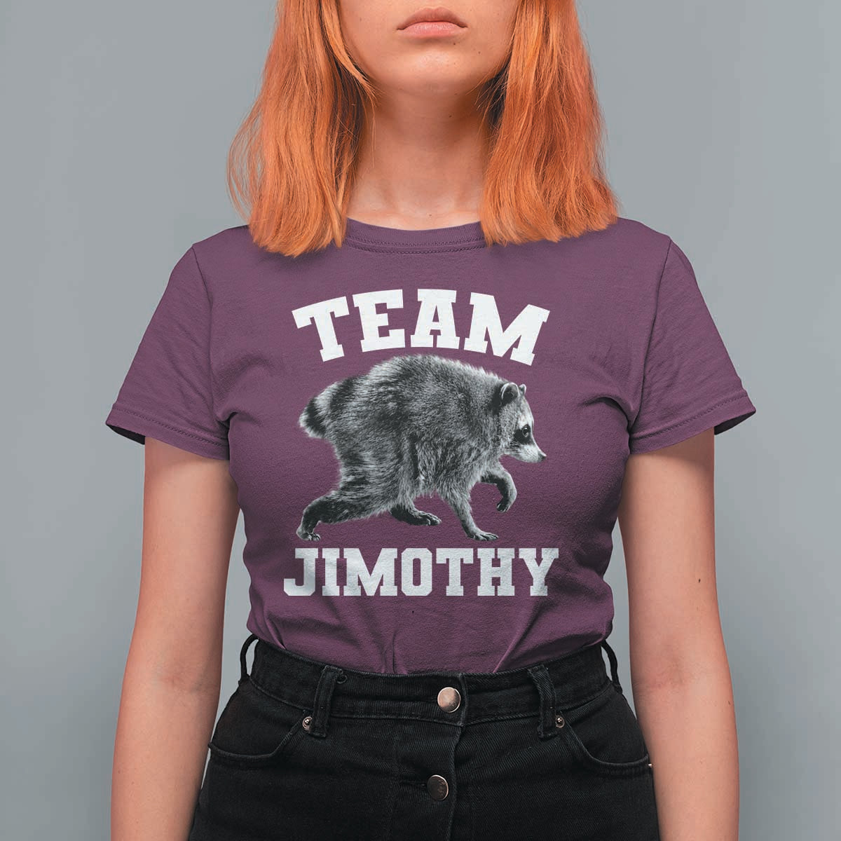 Team Jimothy Raccoon T Shirt For Women Funny Seattle Trash Panda Lover