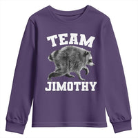 Team Jimothy Raccoon Youth Sweatshirt Funny Seattle Trash Panda Lover