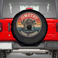 Jimothy Raccoon Seattle Feral Legend Spare Tire Cover Funny Trash Panda Meme Retro