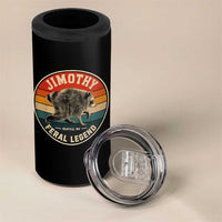 Jimothy Raccoon Seattle Feral Legend 4 in 1 Can Cooler Tumbler Funny Trash Panda Meme Retro