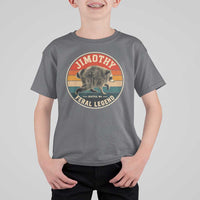 Jimothy Raccoon Seattle Feral Legend T Shirt For Kid Funny Trash Panda Meme Retro