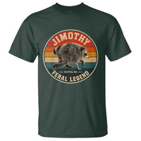 Jimothy Raccoon Seattle Feral Legend T Shirt Funny Trash Panda Meme Retro