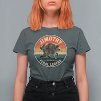 Jimothy Raccoon Seattle Feral Legend T Shirt For Women Funny Trash Panda Meme Retro