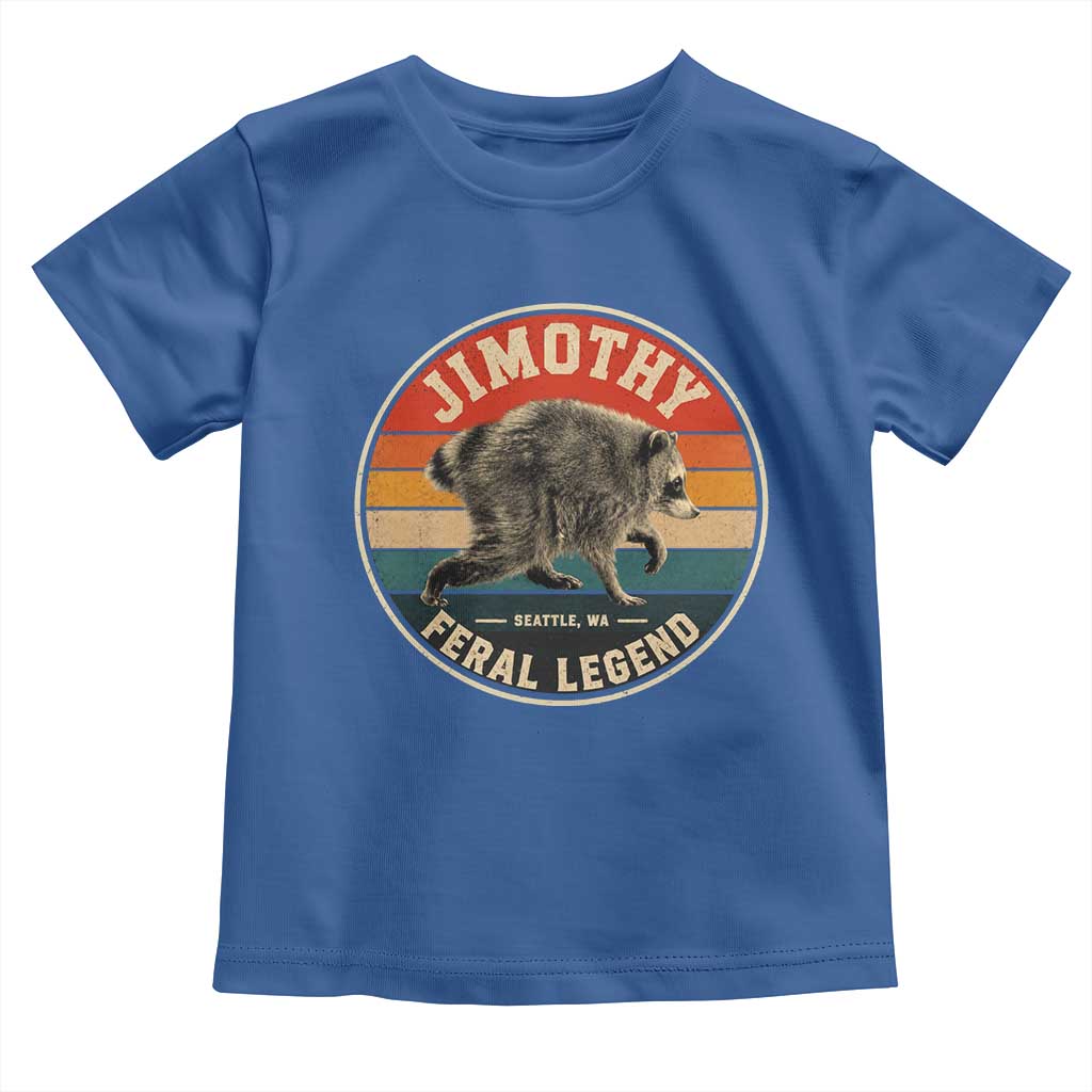 Jimothy Raccoon Seattle Feral Legend Toddler T Shirt Funny Trash Panda Meme Retro