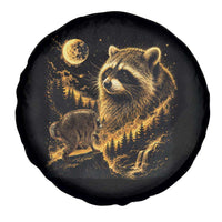 Jimothy Raccoon Howling at The Moon Parody 90s Retro Spare Tire Cover