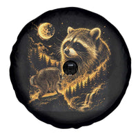 Jimothy Raccoon Howling at The Moon Parody 90s Retro Spare Tire Cover
