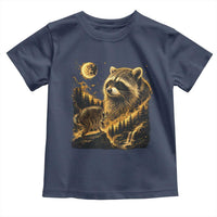 Jimothy Raccoon Howling at The Moon Parody 90s Retro Toddler T Shirt