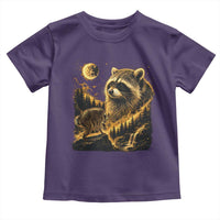 Jimothy Raccoon Howling at The Moon Parody 90s Retro Toddler T Shirt