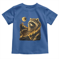 Jimothy Raccoon Howling at The Moon Parody 90s Retro Toddler T Shirt