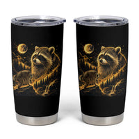 Jimothy Raccoon Howling at The Moon Parody 90s Retro Tumbler Cup