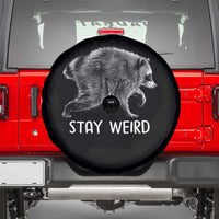 Jimothy the Raccoon Funny Stay Weird Spare Tire Cover Seattle Short Spine Trash Panda