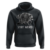 Jimothy the Raccoon Funny Stay Weird Hoodie Seattle Short Spine Trash Panda