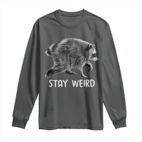 Jimothy the Raccoon Funny Stay Weird Long Sleeve Shirt Seattle Short Spine Trash Panda