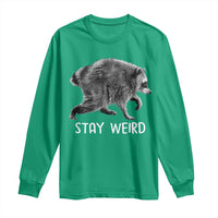 Jimothy the Raccoon Funny Stay Weird Long Sleeve Shirt Seattle Short Spine Trash Panda