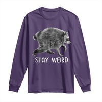 Jimothy the Raccoon Funny Stay Weird Long Sleeve Shirt Seattle Short Spine Trash Panda