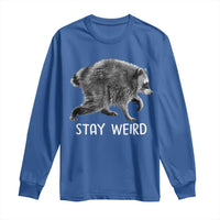 Jimothy the Raccoon Funny Stay Weird Long Sleeve Shirt Seattle Short Spine Trash Panda
