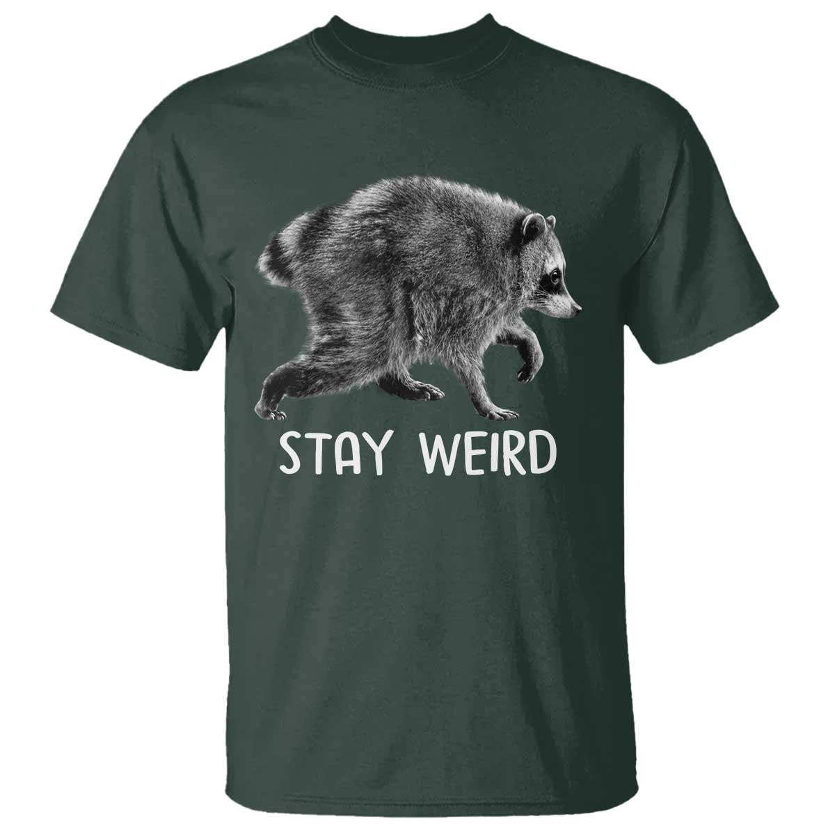 Jimothy the Raccoon Funny Stay Weird T Shirt Seattle Short Spine Trash Panda
