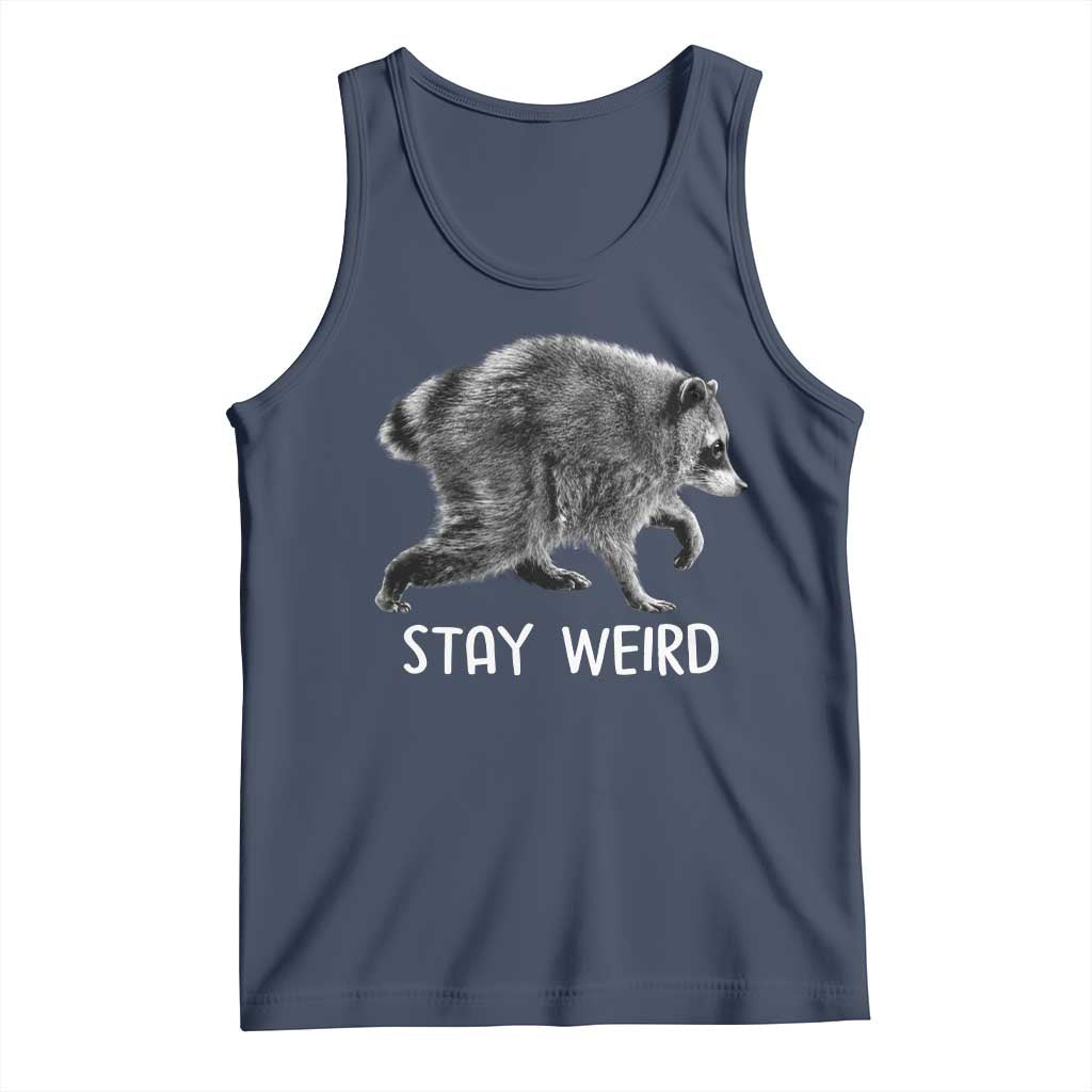 Jimothy the Raccoon Funny Stay Weird Tank Top Seattle Short Spine Trash Panda