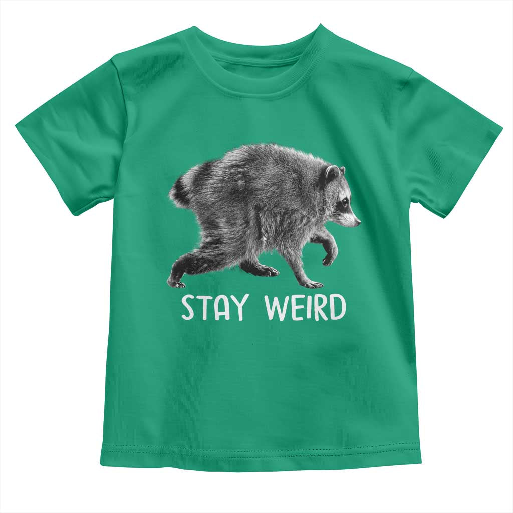 Jimothy the Raccoon Funny Stay Weird Toddler T Shirt Seattle Short Spine Trash Panda