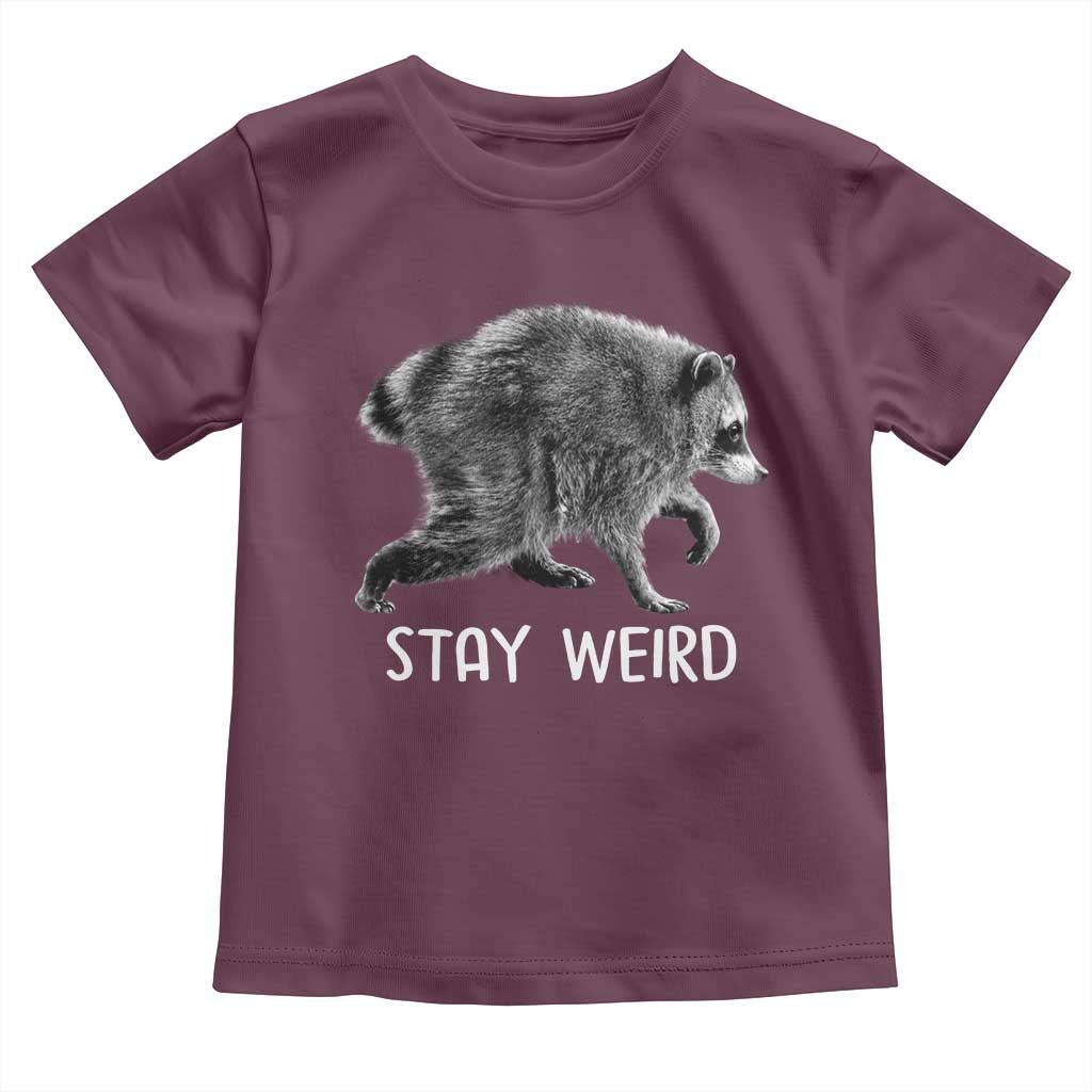 Jimothy the Raccoon Funny Stay Weird Toddler T Shirt Seattle Short Spine Trash Panda