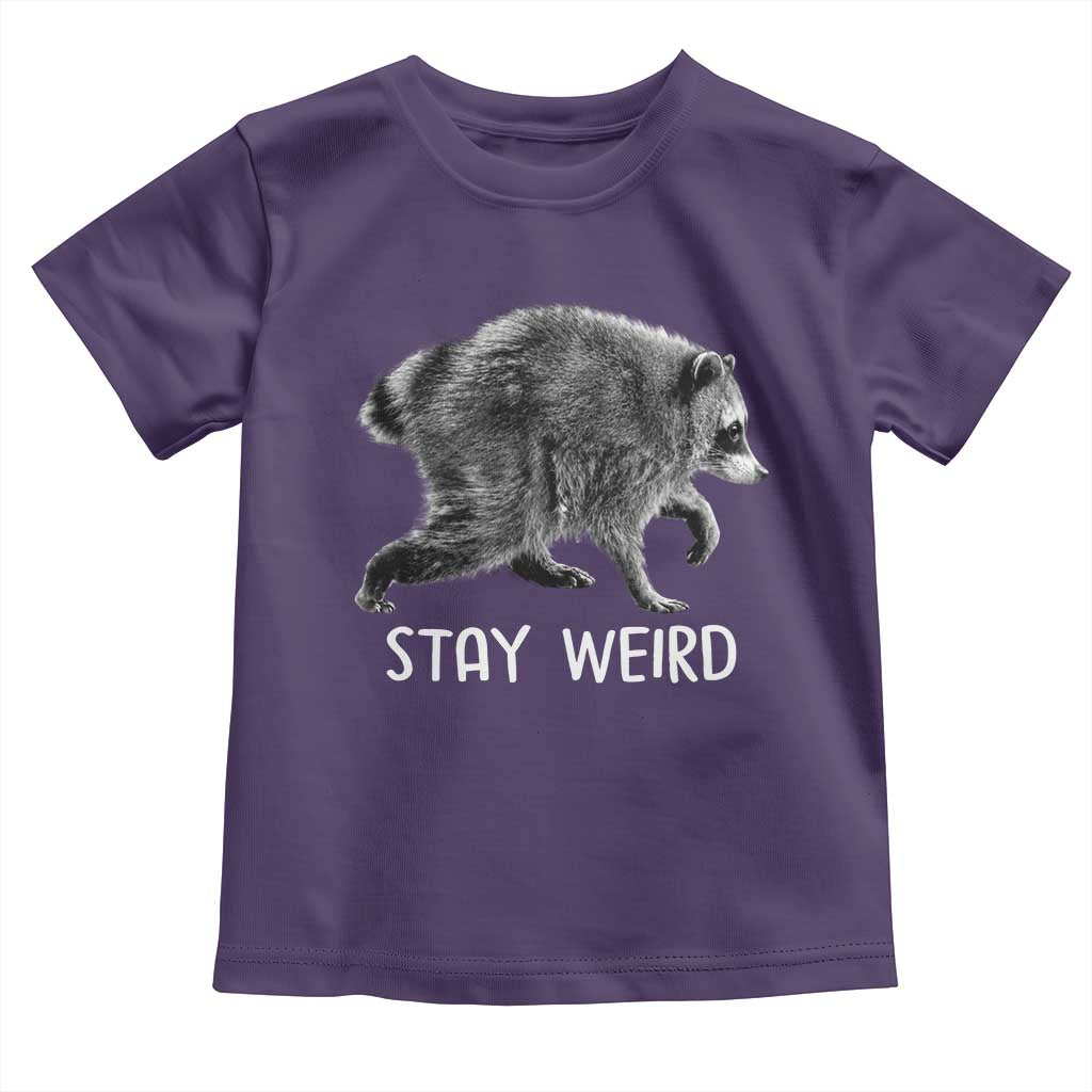 Jimothy the Raccoon Funny Stay Weird Toddler T Shirt Seattle Short Spine Trash Panda