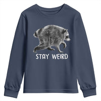 Jimothy the Raccoon Funny Stay Weird Youth Sweatshirt Seattle Short Spine Trash Panda