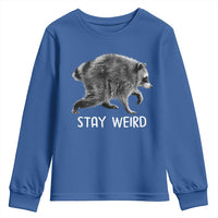 Jimothy the Raccoon Funny Stay Weird Youth Sweatshirt Seattle Short Spine Trash Panda