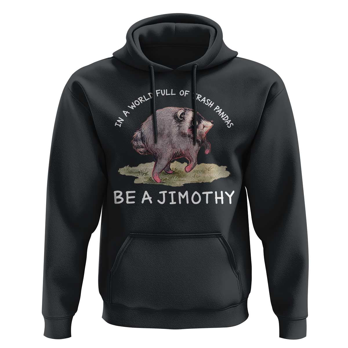 Watercolor Jimothy the Raccoon Hoodie In A World Full Of Trash Pandas Be A Jimothy