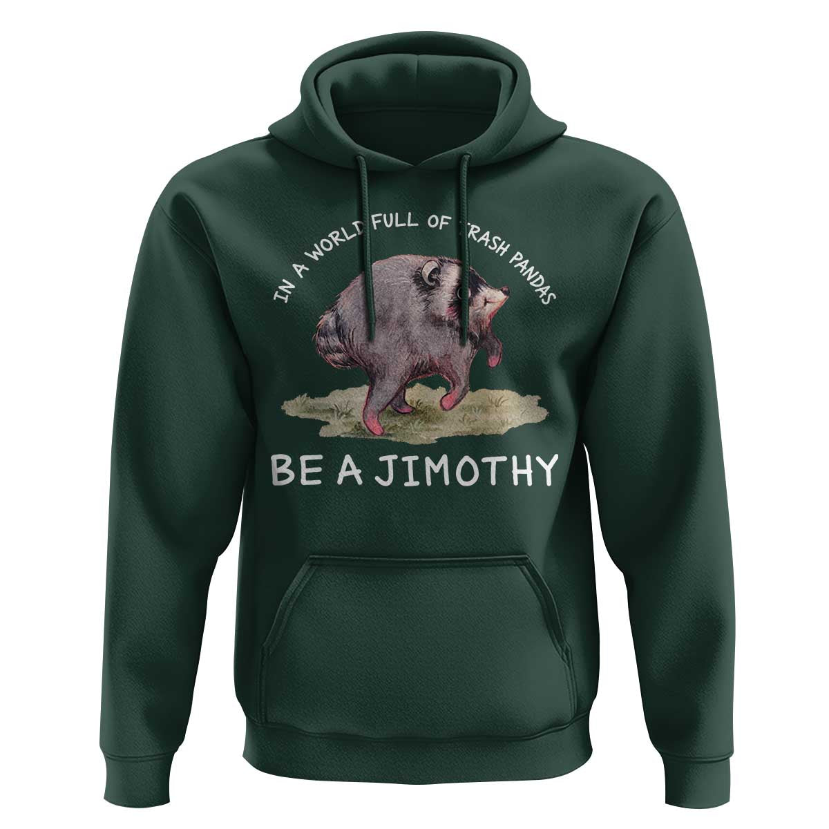 Watercolor Jimothy the Raccoon Hoodie In A World Full Of Trash Pandas Be A Jimothy