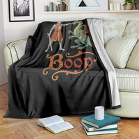 Boop Medieval Knight Dragon Throw Blanket Funny Ren Faire Dark Fantasy