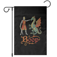 Boop Medieval Knight Dragon Garden Flag Funny Ren Faire Dark Fantasy
