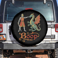 Boop Medieval Knight Dragon Spare Tire Cover Funny Ren Faire Dark Fantasy