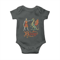 Boop Medieval Knight Dragon Baby Onesie Funny Ren Faire Dark Fantasy