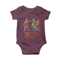 Boop Medieval Knight Dragon Baby Onesie Funny Ren Faire Dark Fantasy