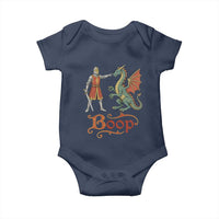 Boop Medieval Knight Dragon Baby Onesie Funny Ren Faire Dark Fantasy