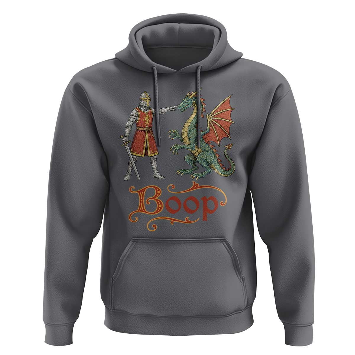 Boop Medieval Knight Dragon Hoodie Funny Ren Faire Dark Fantasy