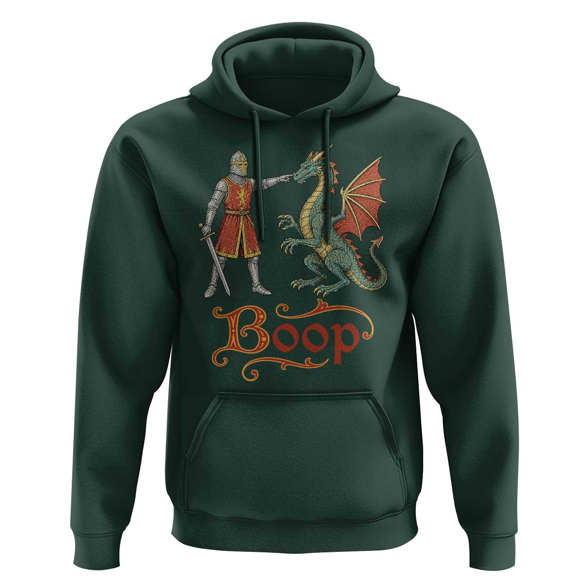 Boop Medieval Knight Dragon Hoodie Funny Ren Faire Dark Fantasy