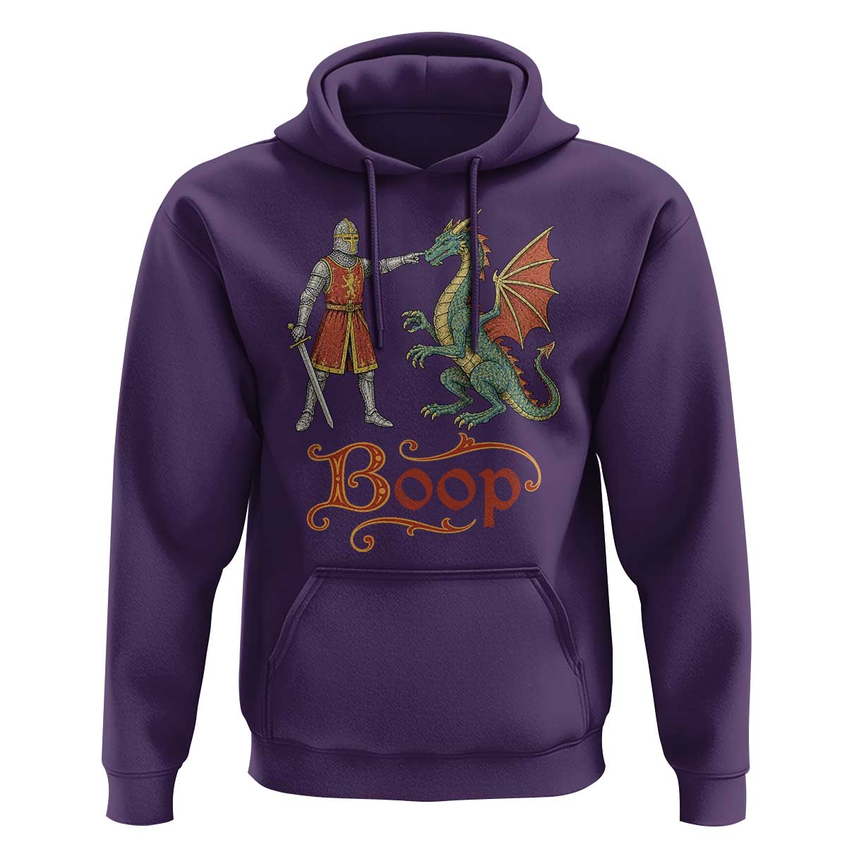 Boop Medieval Knight Dragon Hoodie Funny Ren Faire Dark Fantasy