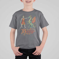 Boop Medieval Knight Dragon T Shirt For Kid Funny Ren Faire Dark Fantasy