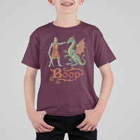 Boop Medieval Knight Dragon T Shirt For Kid Funny Ren Faire Dark Fantasy